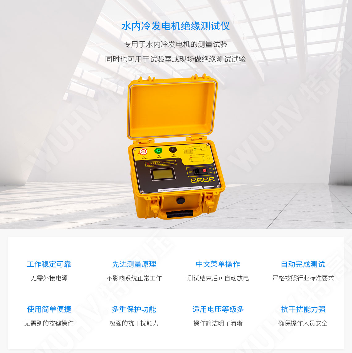 HT2678A 水内冷发电机绝缘测试仪(图1)