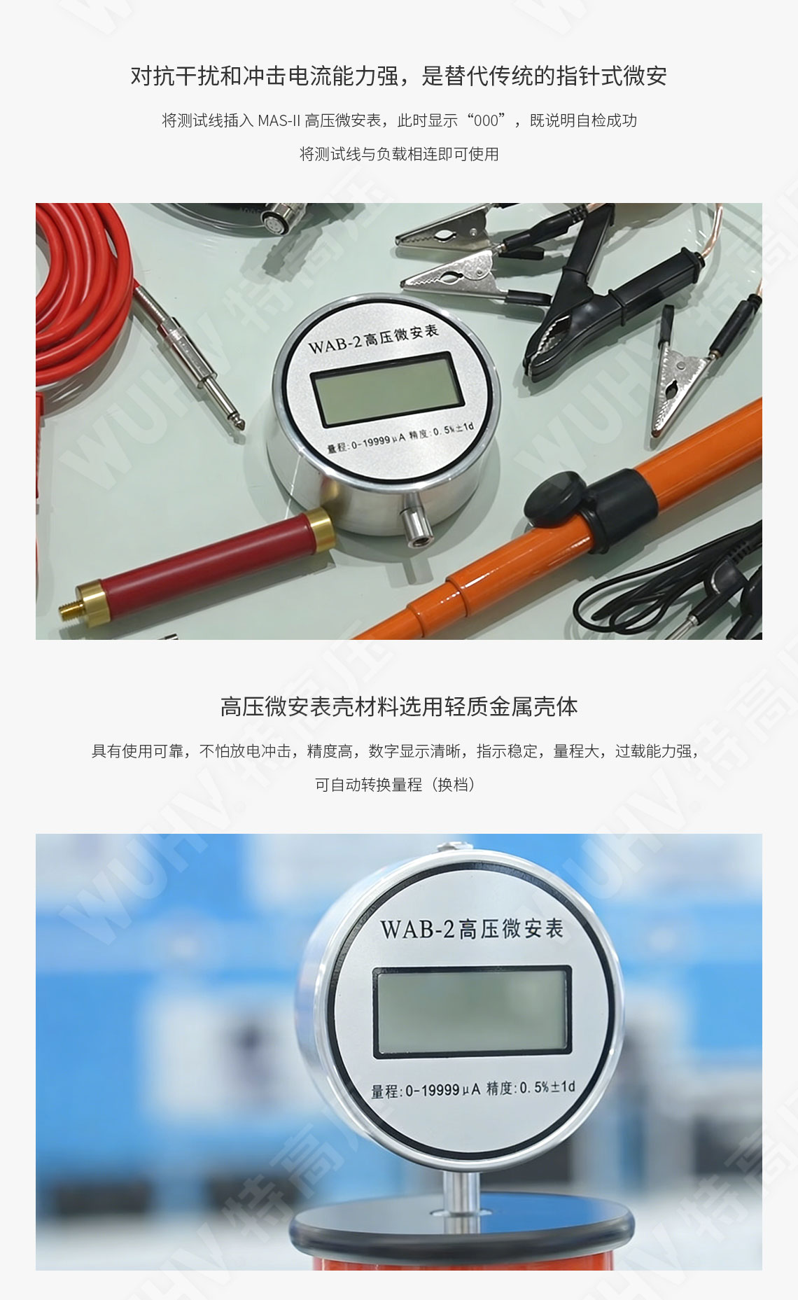 MAS-II 高压微安表(直高发专用)(图3)