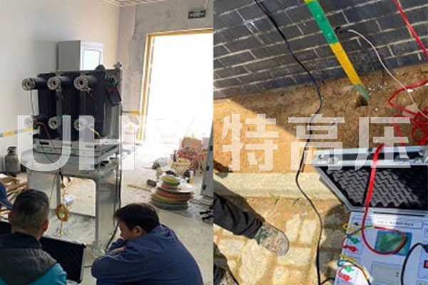 银娱优越会官网为人民警员训练基地配电工程提供售后服务(图3)
