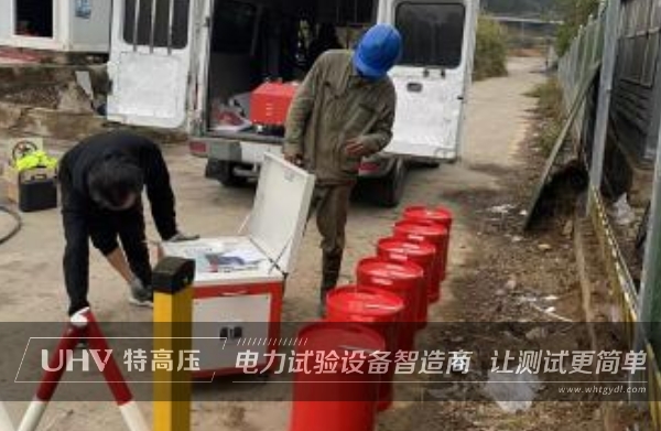 武汉银娱优越会官网售后服务团队赴现场，，，，，，，，实现鄂州变电站电缆绝缘耐压试验！(图1)